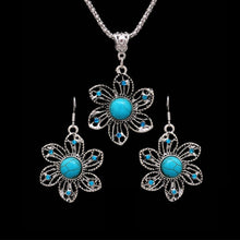 Load image into Gallery viewer, Bohemian Flower Jewelry Sets for Women Fashion Crystal Necklace Earrings Party African Jewelry Sets