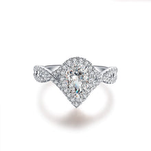 Load image into Gallery viewer, ZOCAI Brand design wedding and engagement ring real GIA certificated 1.0 CT with side stone 0.45 CT 18K gold(AU750)