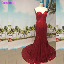 Load image into Gallery viewer, Celebrity Dress Sexy V Neck Spaghetti Strap Backless Dresses Red Evening Dresses