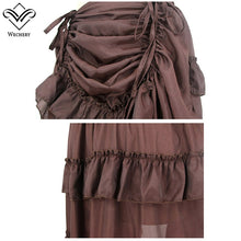 Load image into Gallery viewer, Women Skirts Sexy Long Maxi Steampunk Skirts Punk Midi Gothic Corset Skirt Lace Skirts