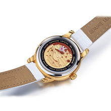 Load image into Gallery viewer, Mige 2018 New Real Mechanical Ladies Watch Fashion White Red Leather Female Clock Waterproof Skeleton Automatic Woman Watches