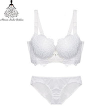 Load image into Gallery viewer, Sexy Underwear Set Push Up Bra Set For Women Underwear Lace Embroidery Bralette Set Women Intimates Lingerie AB Cup