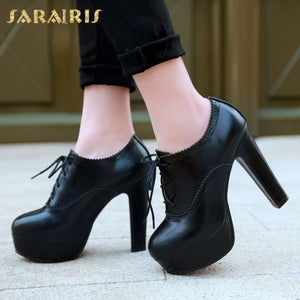 Platform women's Shoes Pumps Woman Fashion High Heel Round Toe Woman Shoes Summer