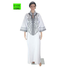 Load image into Gallery viewer, Bold rich embroidery dresses long dress without  scarf soft material