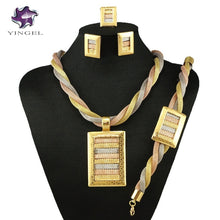 Load image into Gallery viewer, gold fine jewelry set party jewelry set women necklace big wedding jewelry necklace nigerian african jewelry