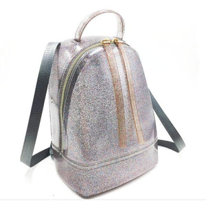 Casual outdoor patent leather backpack large capacity waterproof school bag