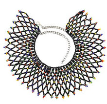 Load image into Gallery viewer, Ethnic Bohemian Bead Tassel Necklace Earring Set for Women