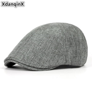 X Retro Men's Cap Ultra-thin Breathable Berets For Men Women Elegant Women's Flat Caps Couple Hat New