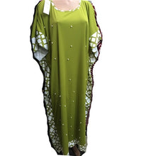 Load image into Gallery viewer, Beading women maxi long dress big elastic Africa dashiki dress solid vintage fashions