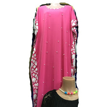 Load image into Gallery viewer, Beading women maxi long dress big elastic Africa dashiki dress solid vintage fashions