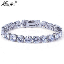 Load image into Gallery viewer, High Quality Free Ship Big Diamond Cuban Sorority 18K Gold Chain Luxury Jewelry Clasp Male Bracelets Bangles