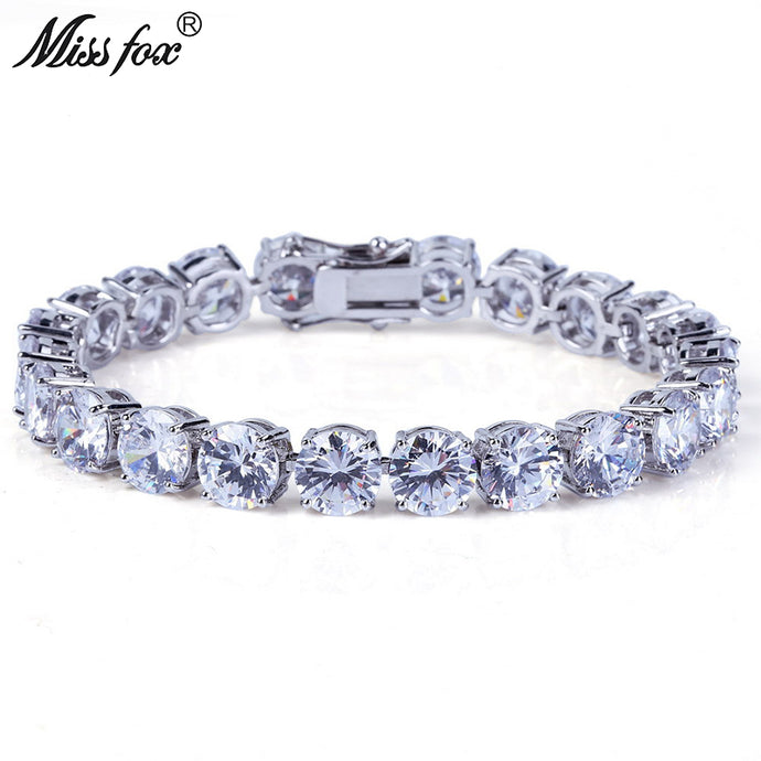 High Quality Free Ship Big Diamond Cuban Sorority 18K Gold Chain Luxury Jewelry Clasp Male Bracelets Bangles