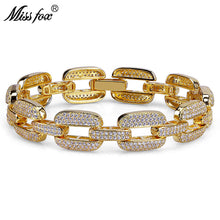 Load image into Gallery viewer, High Quality Micro-Studded CZ Diamond  18K Gold Plated  Men&#39;s Bracelet