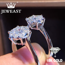 Load image into Gallery viewer, Natural Diamond 18K Gold Pure AU 750 Gold Solid Gold Rings Beautiful Upscale Trendy Classic Party Fine Jewelry Hot Sell New 2020
