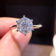 Load image into Gallery viewer, Natural Diamond 18K Gold Pure AU 750 Gold Solid Gold Rings Beautiful Upscale Trendy Classic Party Fine Jewelry Hot Sell New 2020