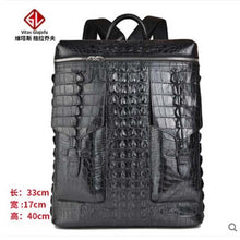 Load image into Gallery viewer, weitasui Crocodile leather backpack travel bag men&#39;s and women&#39;s backpacks leisure men women luggage box