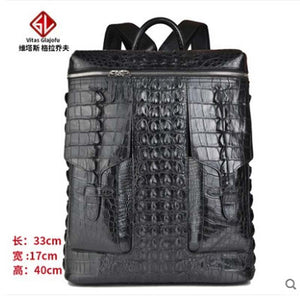 weitasui Crocodile leather backpack travel bag men's and women's backpacks leisure men women luggage box