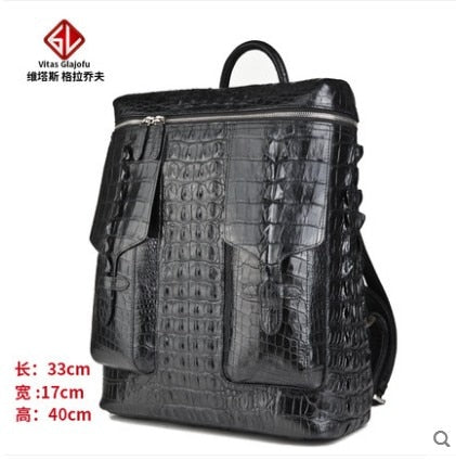 weitasui Crocodile leather backpack travel bag men's and women's backpacks leisure men women luggage box