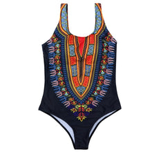 Load image into Gallery viewer, Dashiki African Push Up Bikini Print one Piece swimwear