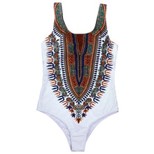 Load image into Gallery viewer, Dashiki African Push Up Bikini Print one Piece swimwear