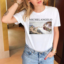 Load image into Gallery viewer, Ukiyo-e Vincent Van Gogh Printed Funny Women T shirts Harajuku Kimono Woman Short Sleeve Tees Tops Vintage Female T-shirt