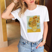 Load image into Gallery viewer, Ukiyo-e Vincent Van Gogh Printed Funny Women T shirts Harajuku Kimono Woman Short Sleeve Tees Tops Vintage Female T-shirt