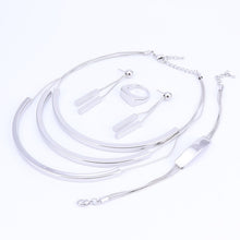 Load image into Gallery viewer, Nigerian Wedding Gold Color Multi Layer Jewelry Set Bridal Necklace Earrings Bracelet Ring African Jewelry Fashion