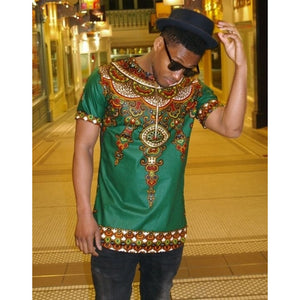 New Dashiki Real Robe African Style Tee Shirt Men Clothes