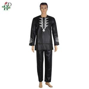 Dashiki African Dress for Men 2  Piece Suite Dashiki Shirt With Trousers