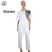 Load image into Gallery viewer, Couple Bold Rich Top and Pant Suit Africa Dashiki Style