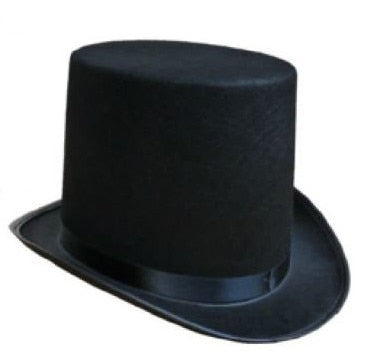 The magician performed high Hat Halloween hat cap flat black hat Jazz stage performances of men and women