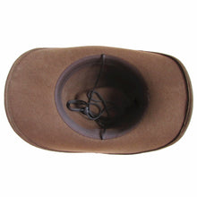 Load image into Gallery viewer, Unisex Brown Wool Felt Western Cowboy Hat For Men Women