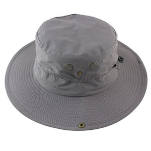 Summer Waterproof Sun Hat Men Women Bucket Boonie Hat Outdoor UV Protection Quick Dry Safari Hiking Fishing Hat Mesh Breathable