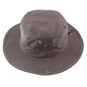 Summer Waterproof Sun Hat Men Women Bucket Boonie Hat Outdoor UV Protection Quick Dry Safari Hiking Fishing Hat Mesh Breathable