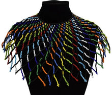 Load image into Gallery viewer, Ethnic Bohemian Bead Tassel Necklace Earring Set for Women