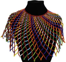 Load image into Gallery viewer, Ethnic Bohemian Bead Tassel Necklace Earring Set for Women