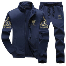 Load image into Gallery viewer, Sporting Suit Sweatshirt +Sweatpants Men Clothing Slim Male Tracksuit Hooded