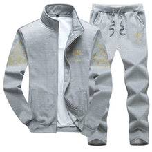 Load image into Gallery viewer, Sporting Suit Sweatshirt +Sweatpants Men Clothing Slim Male Tracksuit Hooded