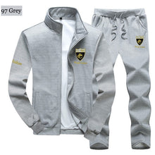 Load image into Gallery viewer, Sporting Suit Sweatshirt +Sweatpants Men Clothing Slim Male Tracksuit Hooded