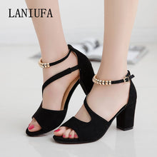 Load image into Gallery viewer, Women Casual Shallow Peep Toe High heels Wedding Party Shoes