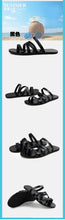 Load image into Gallery viewer, Summer Fashion Men Leather Sandals High Quality Men Roman Beach Shoes Casual Sandals Slippers Men Plus Size 36-46